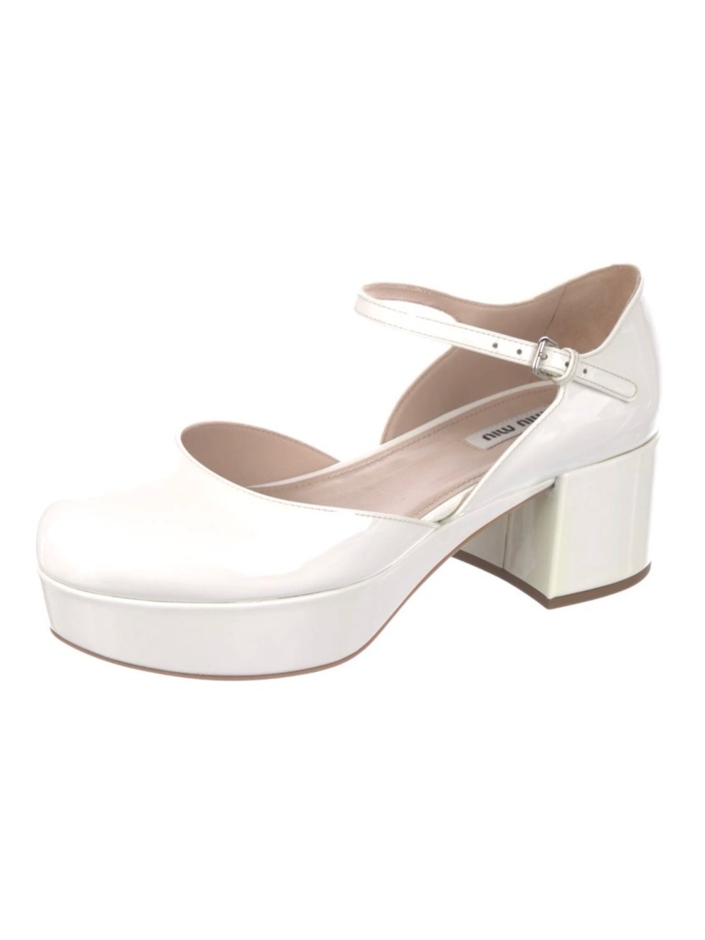 SHEIN Cream Platform Heels